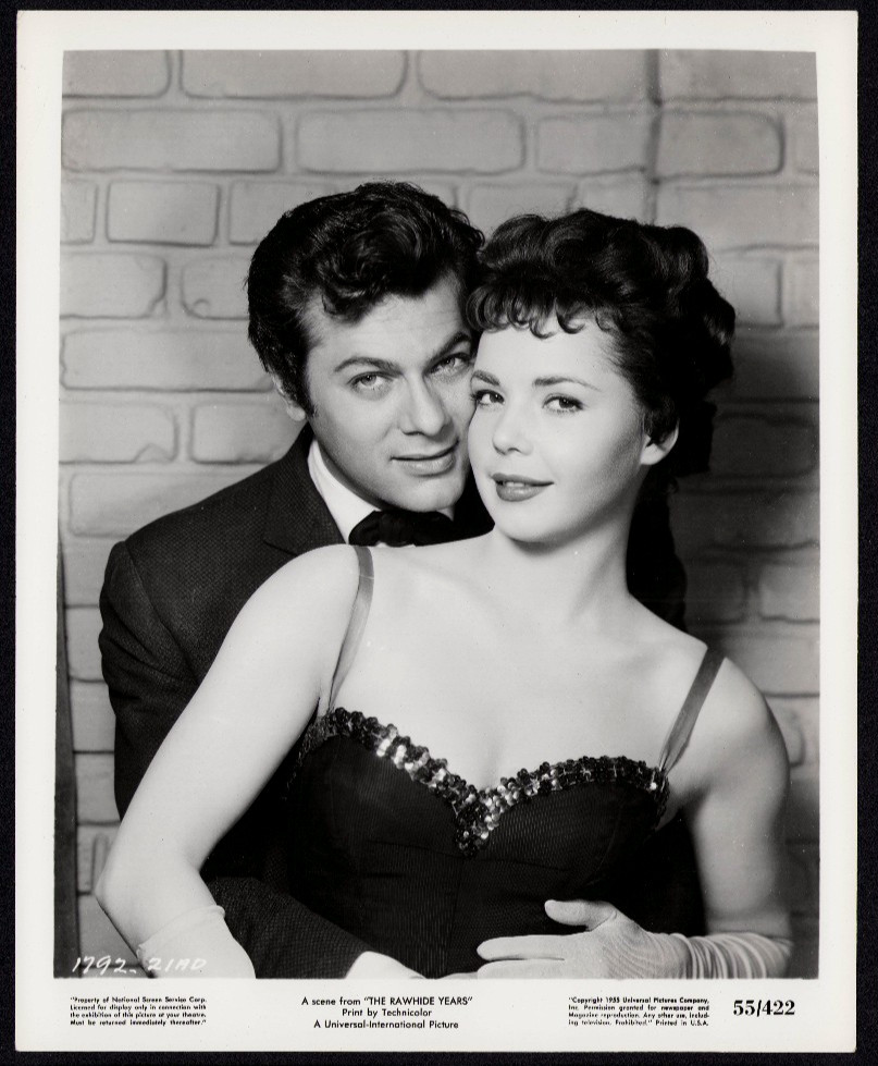 RAWHIDE YEARS Orig Movie Photo Pretty Colleen Miller Tony Curtis Portrait