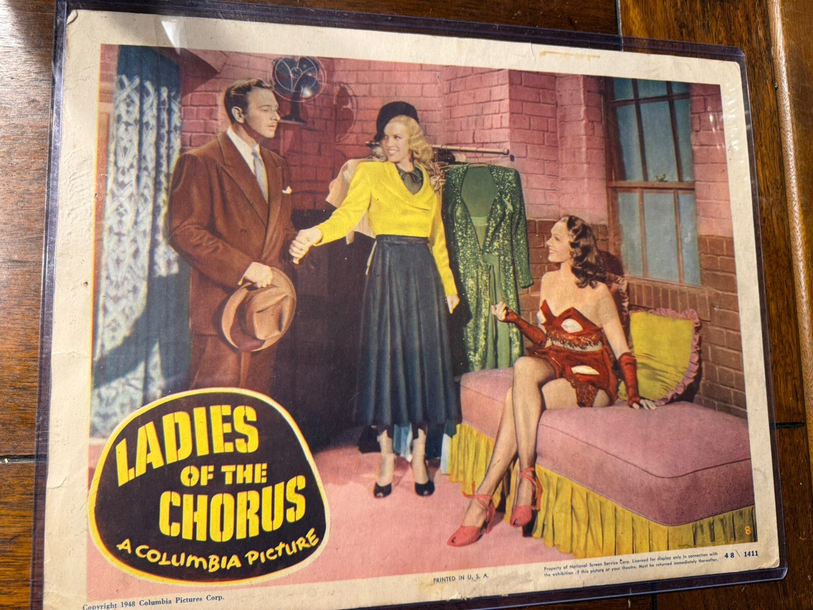 LADIES OF THE CHORUS – MARILYN MONROE Original Lobby TITLE CARD #8 1948 NICE