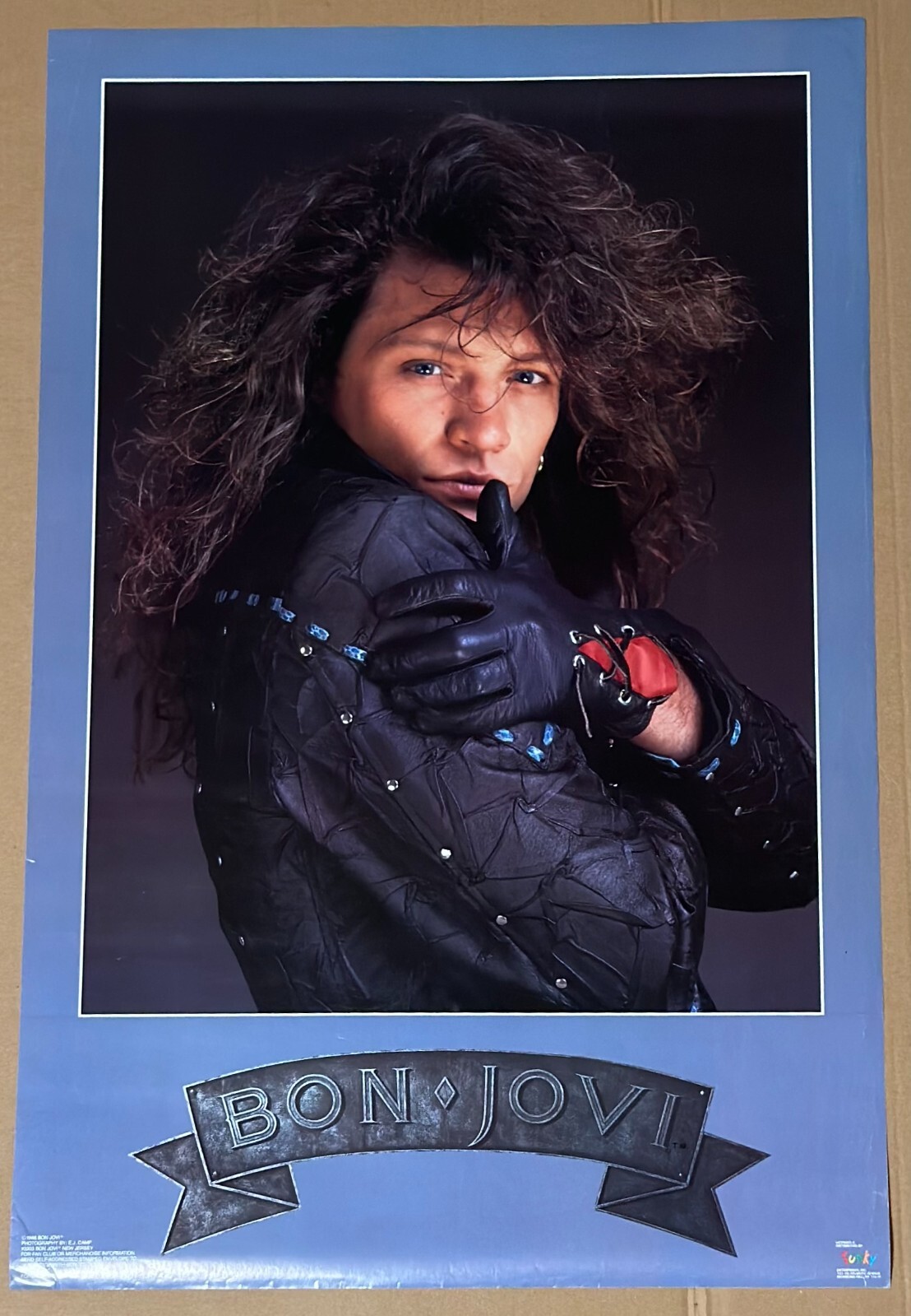 Jon Bon Jovi “Funky Fan” Poster-#3203 22 1/2″ x 34 1/2″ Credit-E.J. Camp-1988