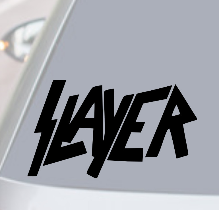SLAYER Vinyl Decal Sticker Car Rear Window Bumper HEAVY METAL MUSIC BAND LOGO