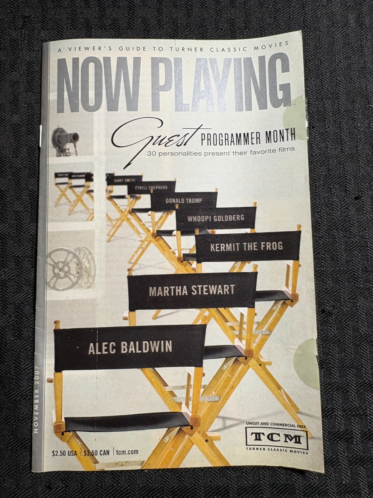 2007 Nov NOW PLAYING TCM Classic Movies Magazine FN 6.0 Guest Programmer Month
