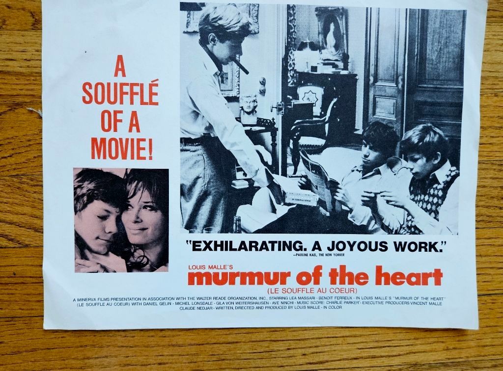 Louis Malle’s “Murmur of the Heart” Lobby Card ~1971