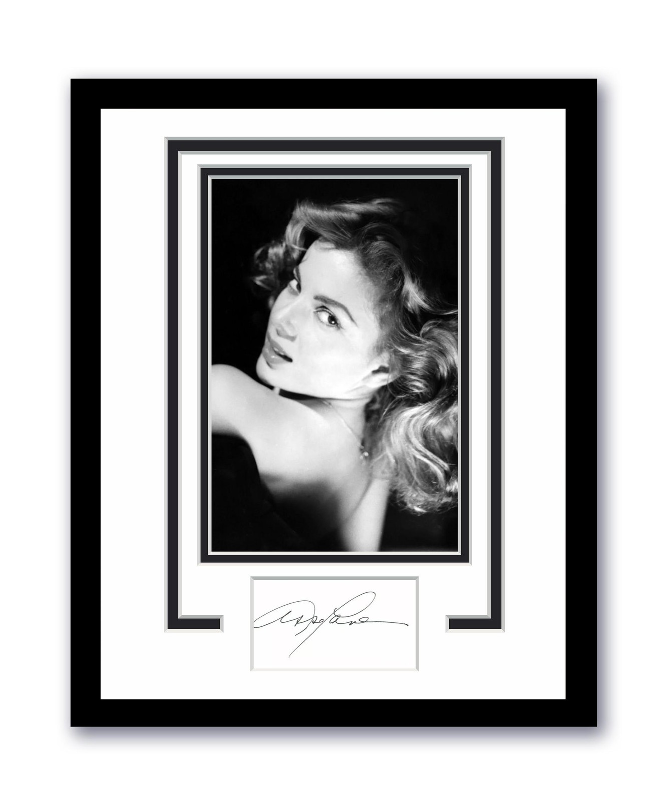 Abbe Lane Autographed Signed 11×14 Framed Photo ACOA