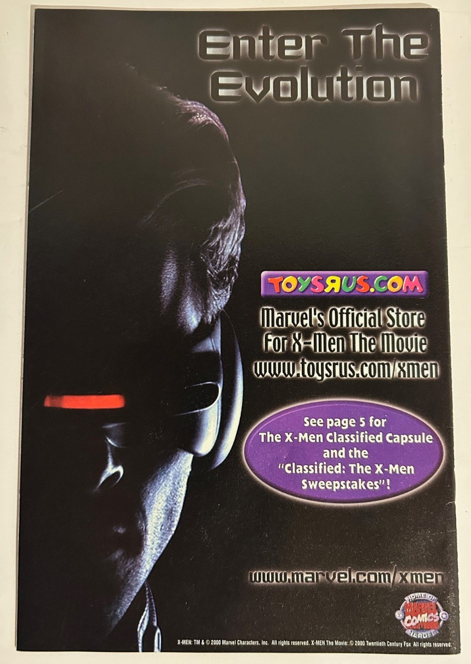 Marvel Comics Promo Item – 2 Comic Books – The Punisher and X-Men – Rare Items