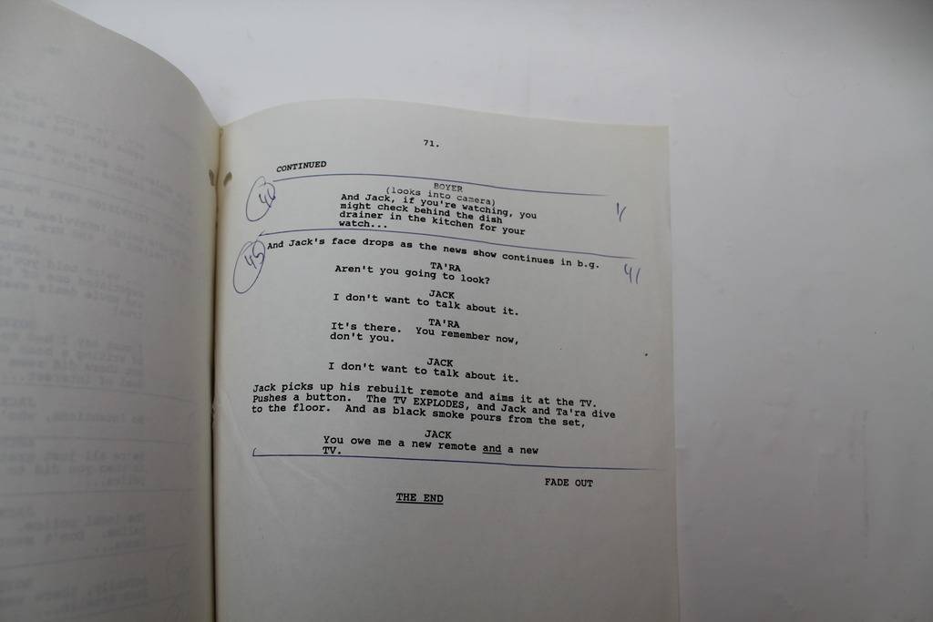SOMETHING IS OUT THERE / Paul Bernbaum 1988 TV Show Script, Alien Sci-fi Horror