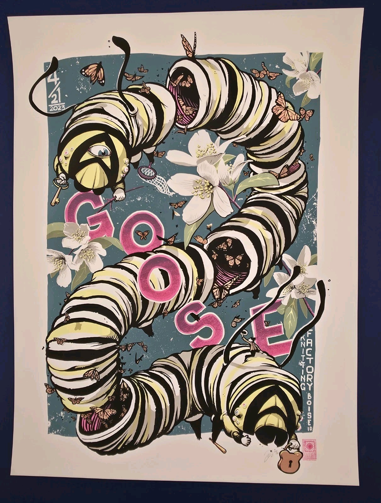 Goose Band FOIL Poster AP #19/70 Boise Knitting Factory MINT