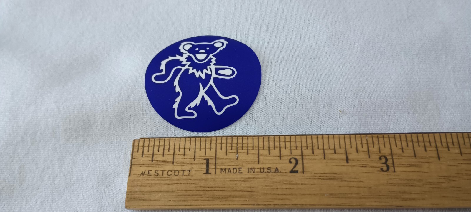5 Rolls ( 100 each of 5 colors ) Grateful Dead Dancing Bear 1.5 inch Stickers
