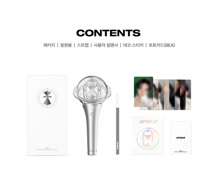 ATEEZ Official Light Stick Ver.3 + Photocard Set + ATEEZ Sticker [2nd Release]
