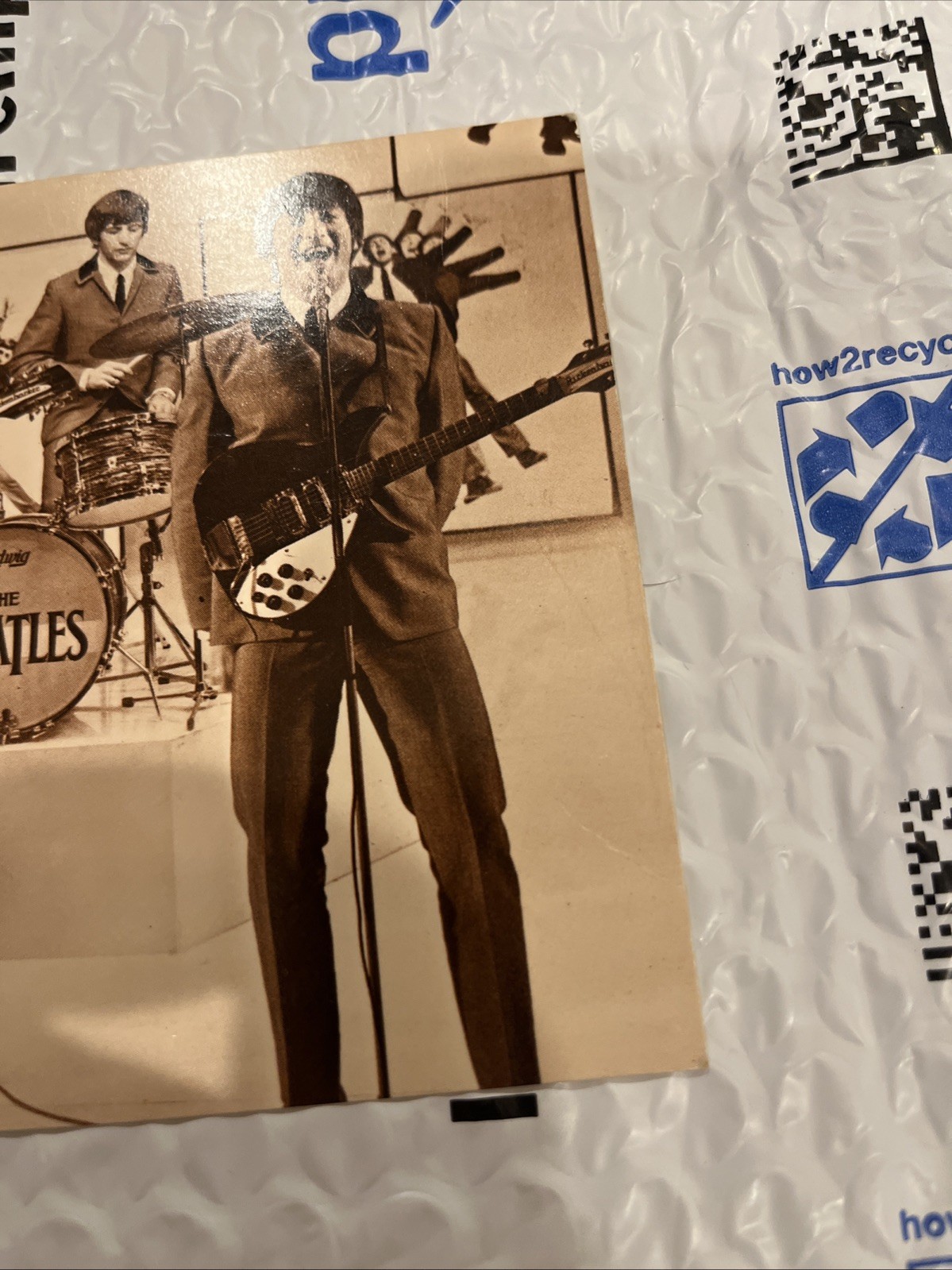 The Beatles Vintage Photo Postcard/Card Blank Back 1960’s Estate Find Not Repro