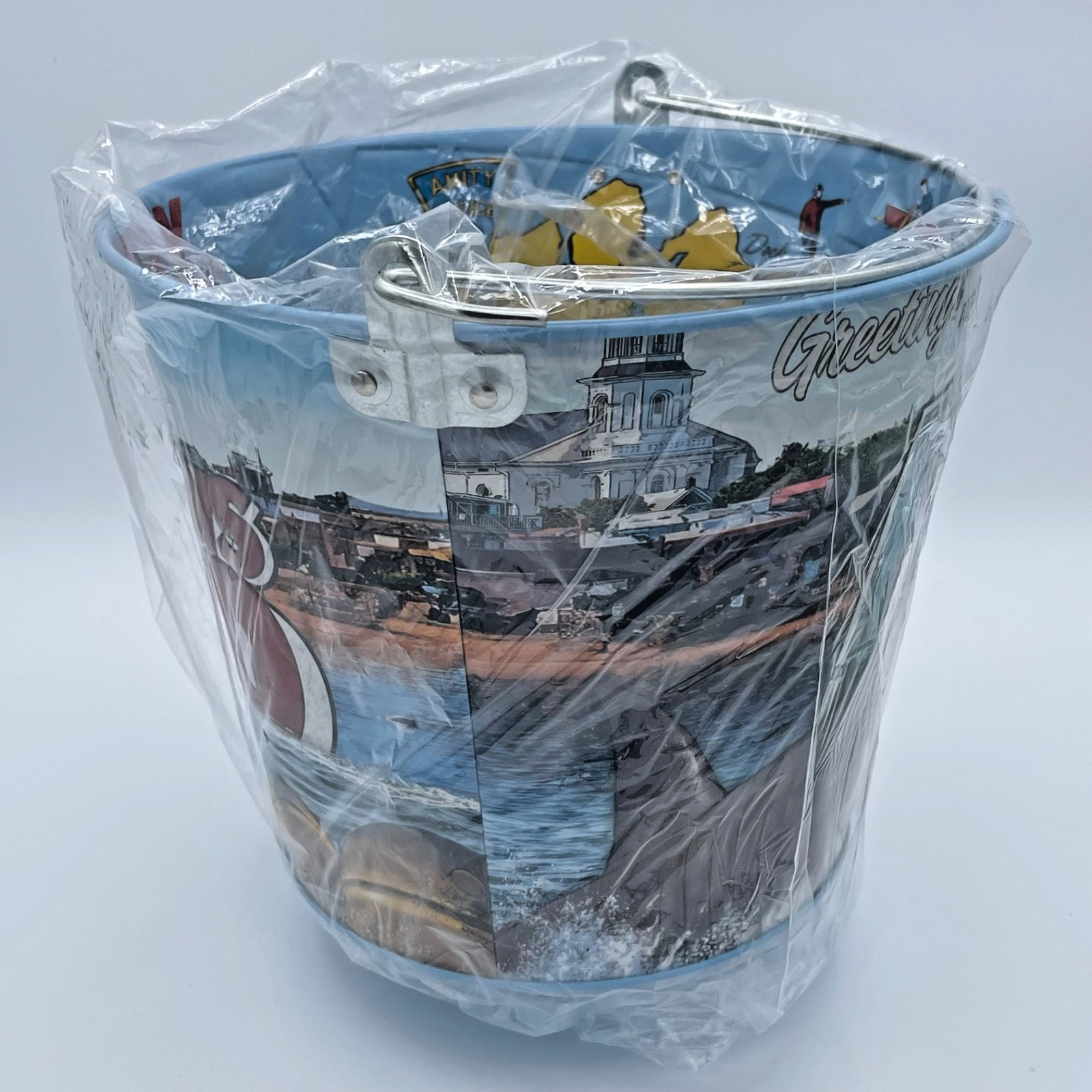 NEW Jaws 50th Anniversary Popcorn Bucket Tin 170 oz/ 5L Amity Island