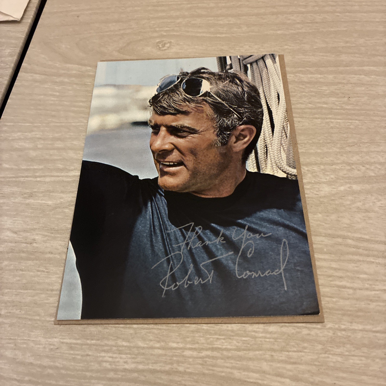 Robert Conrad SIGNED Postcard Photo Movie TV Actor Wild Wild West Signed