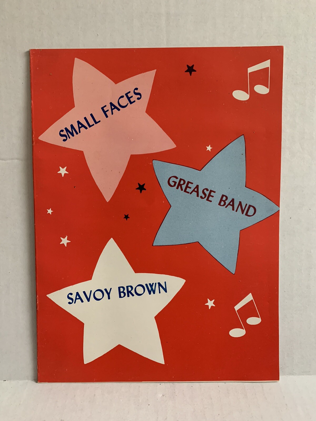 ROD STEWART Small Faces Savoy Brown Grease Band 1971 tour program book Rock Roll
