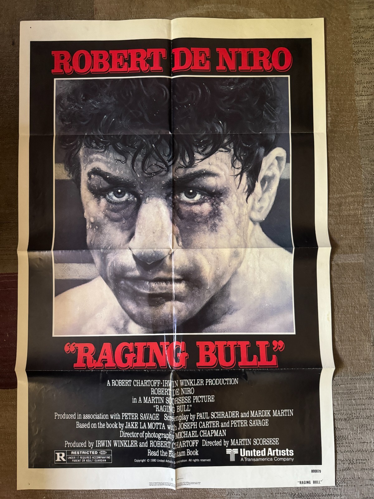 Raging Bull 1980 Original Movie Poster One Sheet Robert De Niro Scorsese