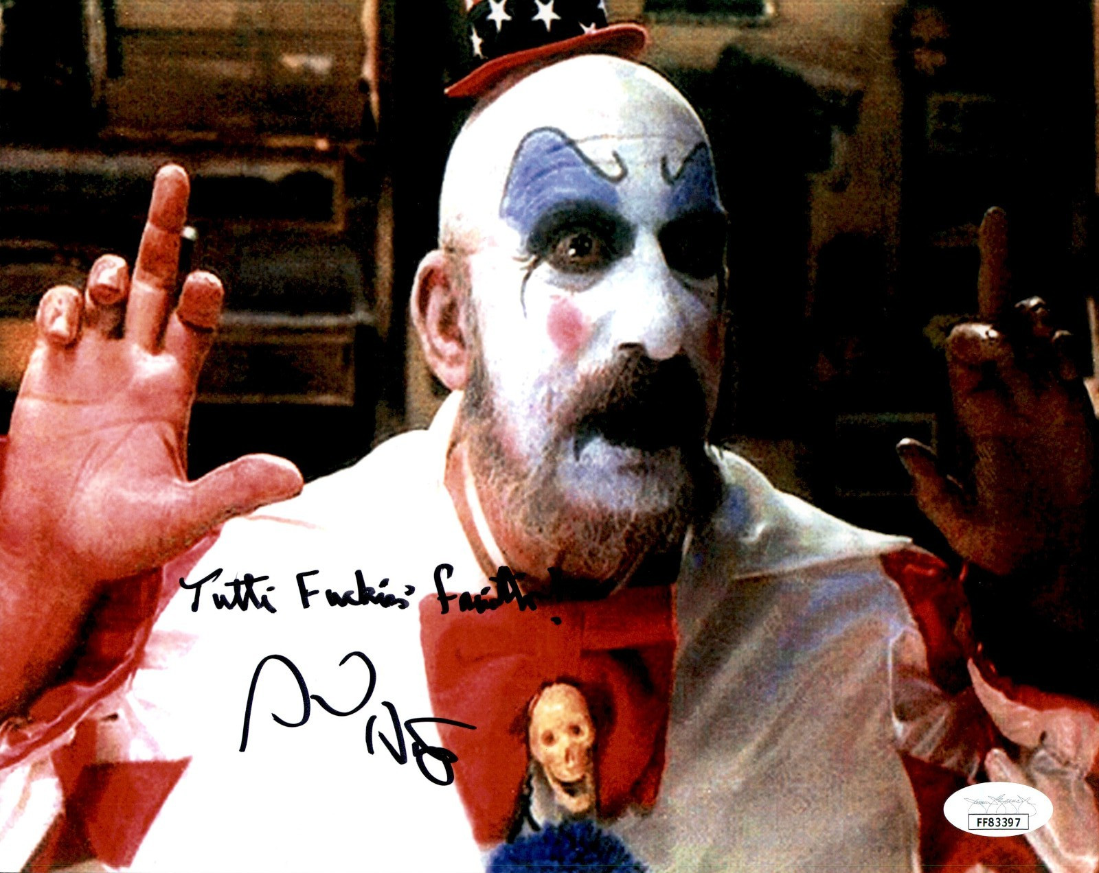 Sid Haig Signed & Explicit Inscribed The Devil’s Rejects 8×10 Photo #1 JSA COA