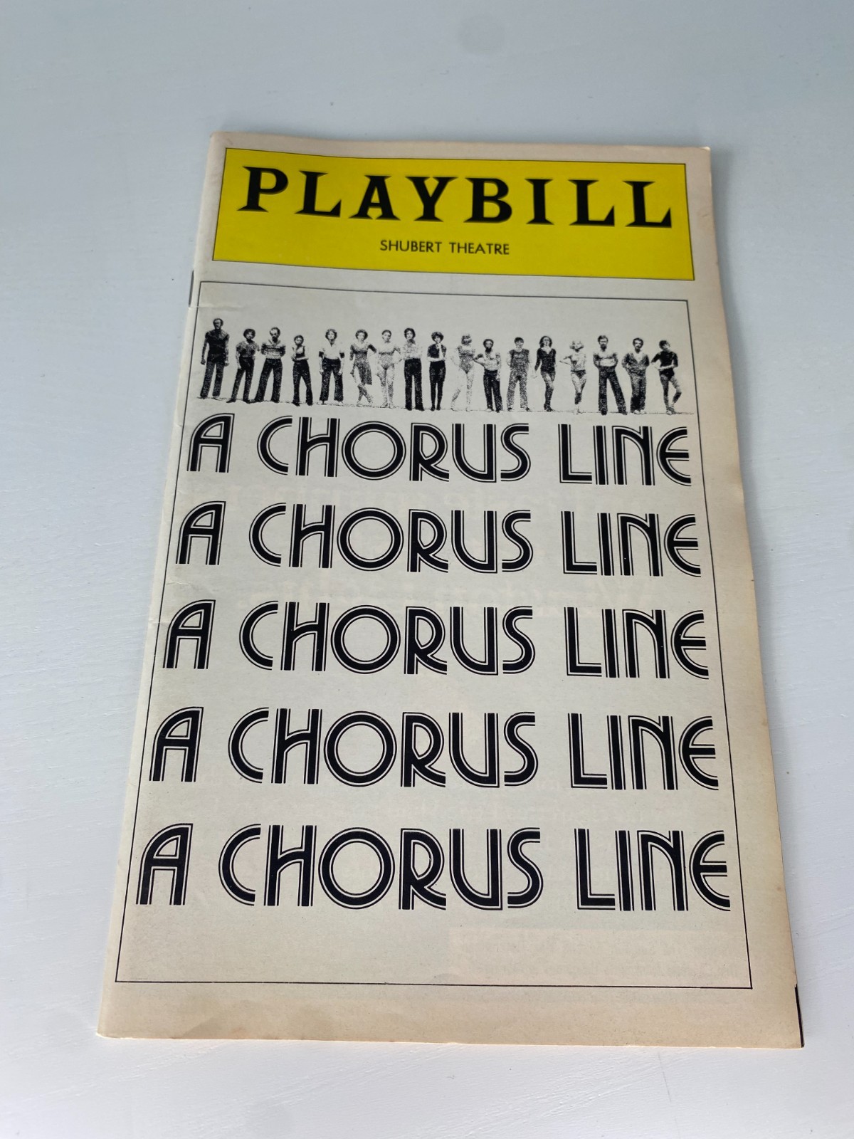 A Chorus Line Playbill April 1977 Shubert Theatre Broadway Collectible