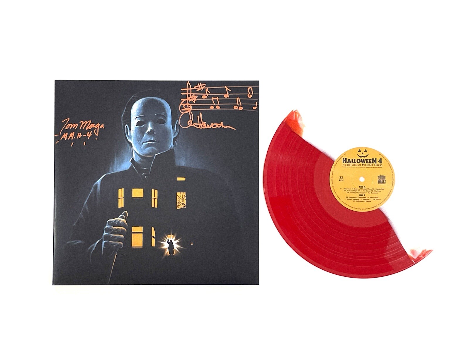 Halloween 4 Signed Mondo Soundtrack Vinyl Record Tom Morga Alan Howarth JSA COA