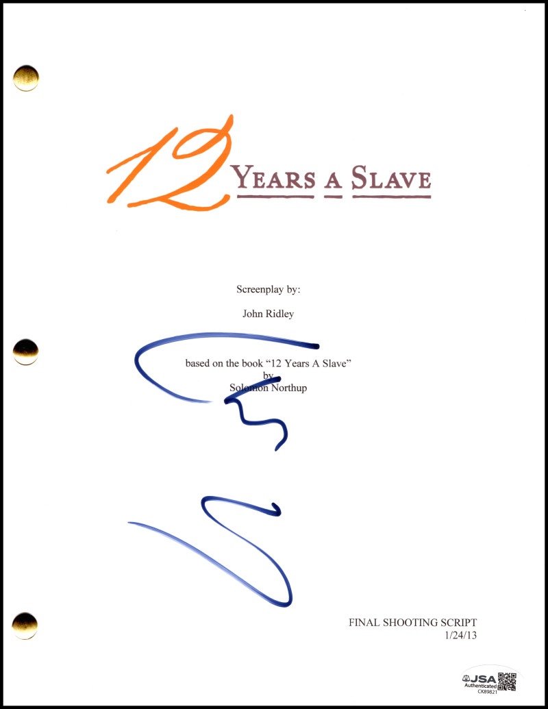 Chiwetel Ejiofor Signed Autograph 12 Years A Slave Script Screenplay JSA COA