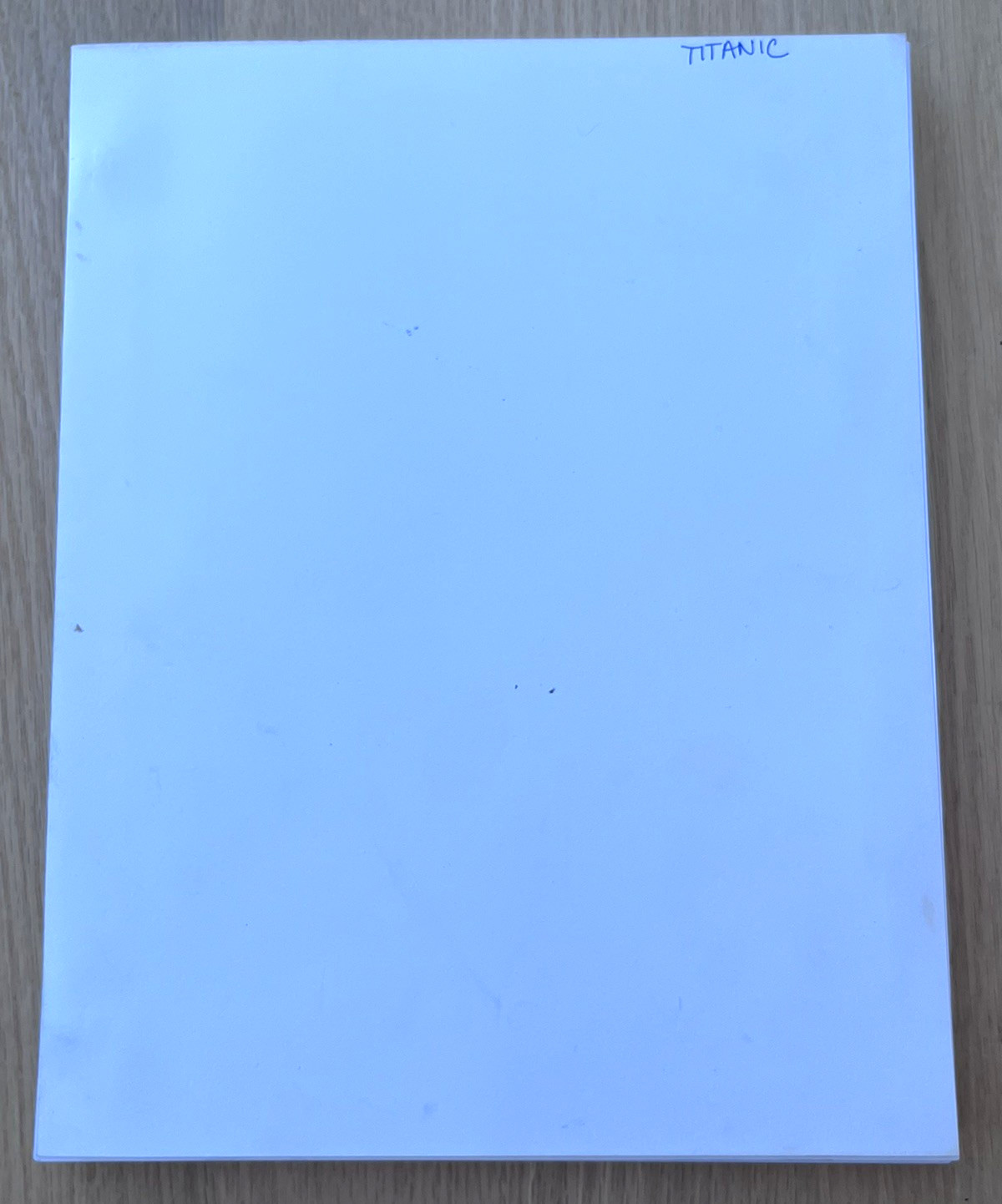 1996 Titanic by James Cameron Original Movie Script Screenplay Lightstorm Rare