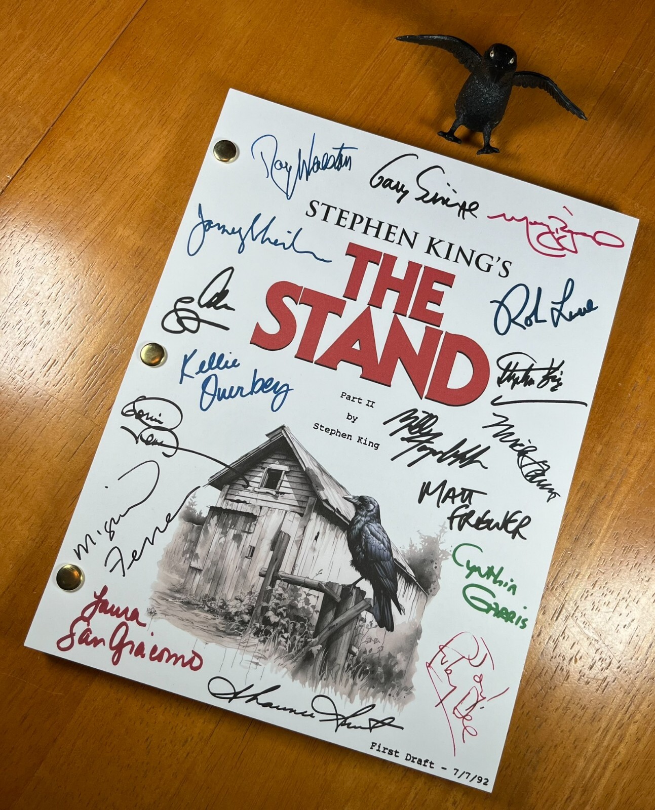 The Stand Miniseries Parts 1-4 Script Signed- Autograph Reprints- Stephen King