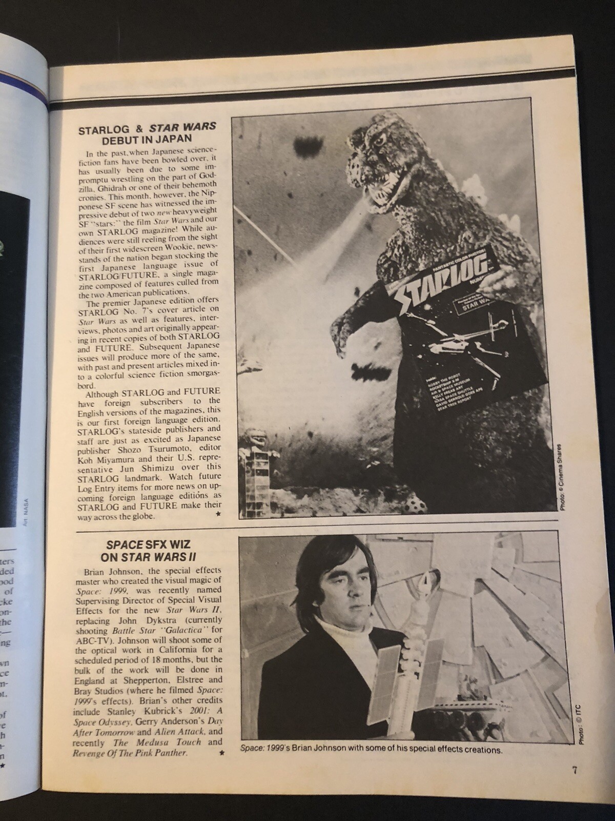September 1978 STARLOG Magazine INVADERS TV SHOW STAR WARS BUCK ROGERS 2D23