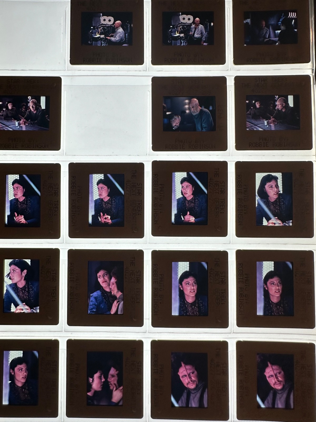 STAR TREK THE NEXT GENERATION TNG TV SHOW PRESS KIT LOT OF EPISODIC 276 SLIDE