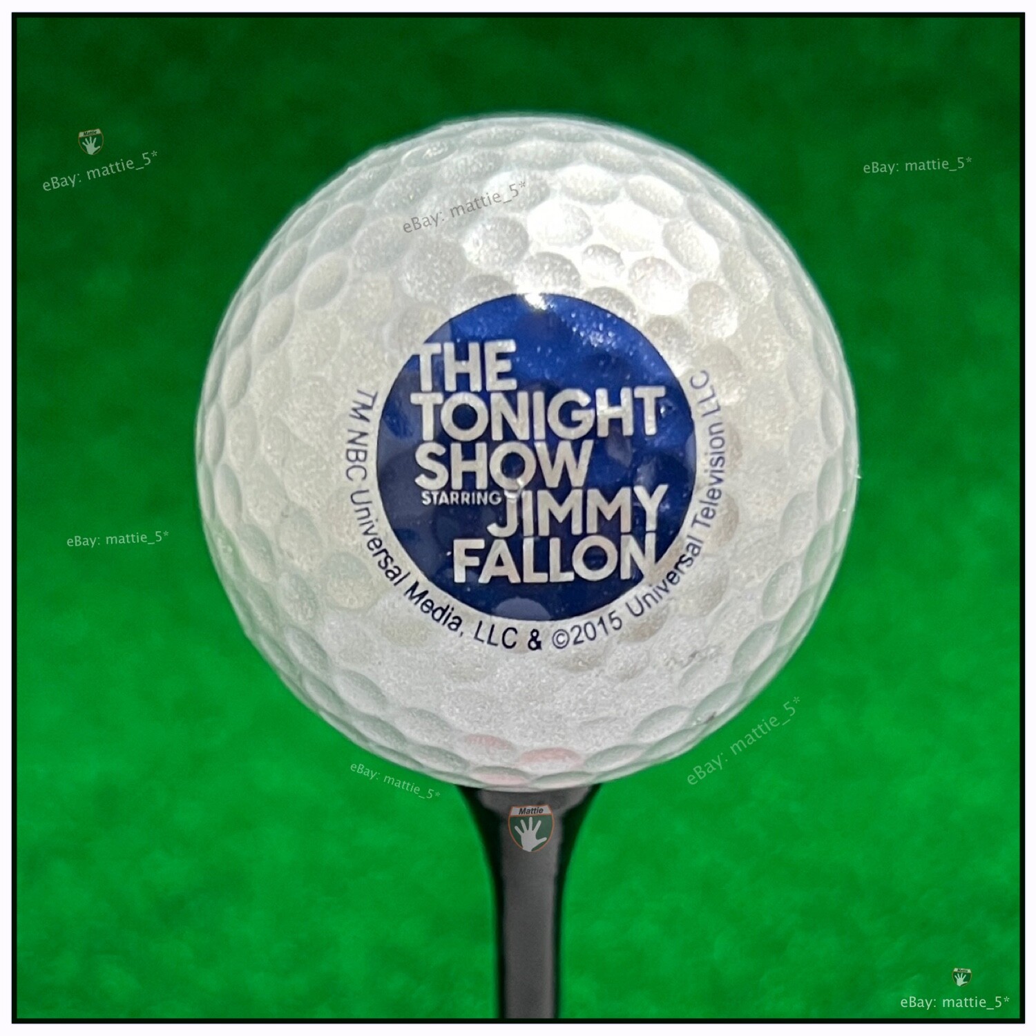 (1) The Tonight Show starring JIMMY FALLON Collectible SILVER Logo Golf BALL