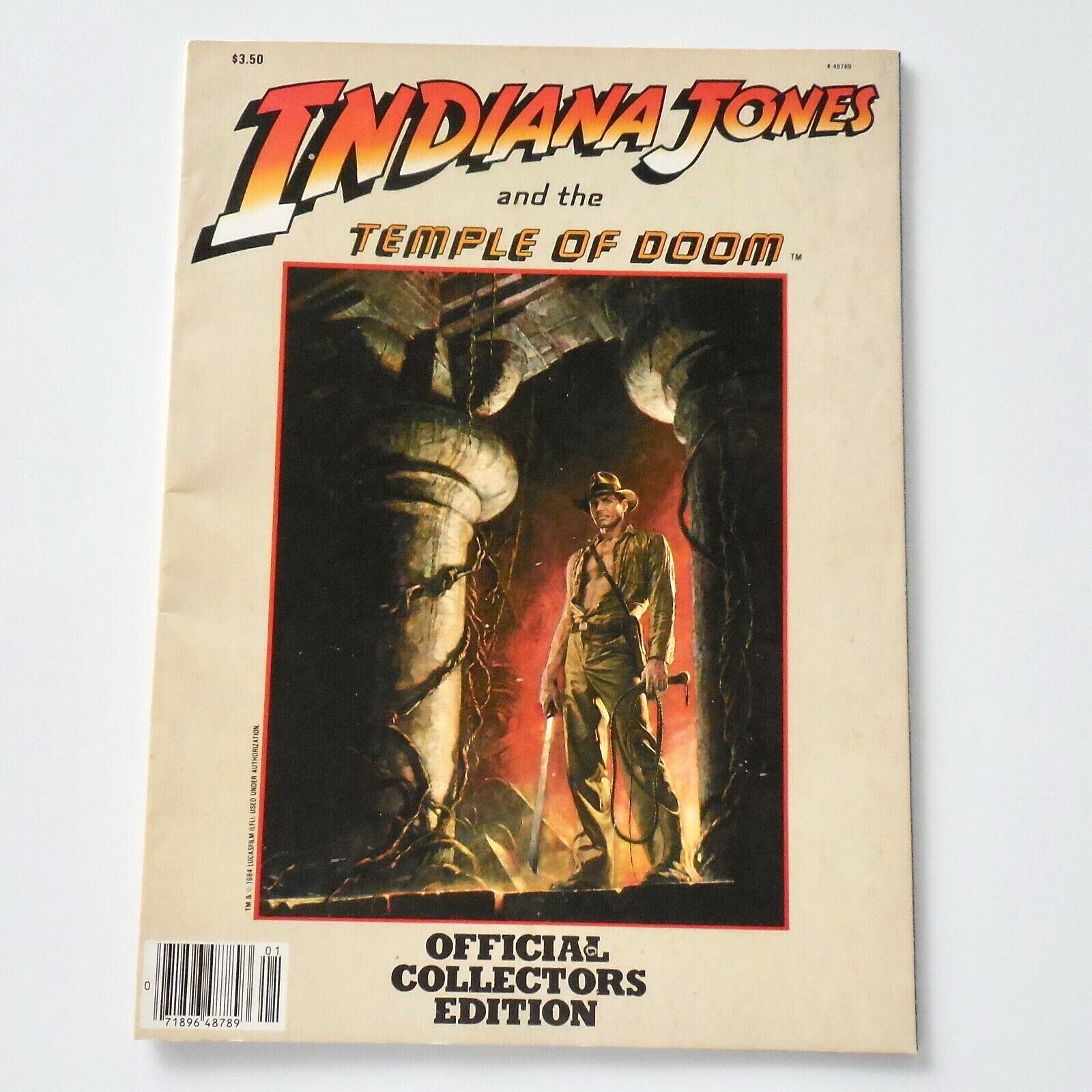 Indiana Jones Temple Doom Movie Official Collectors Edition Magazine Production