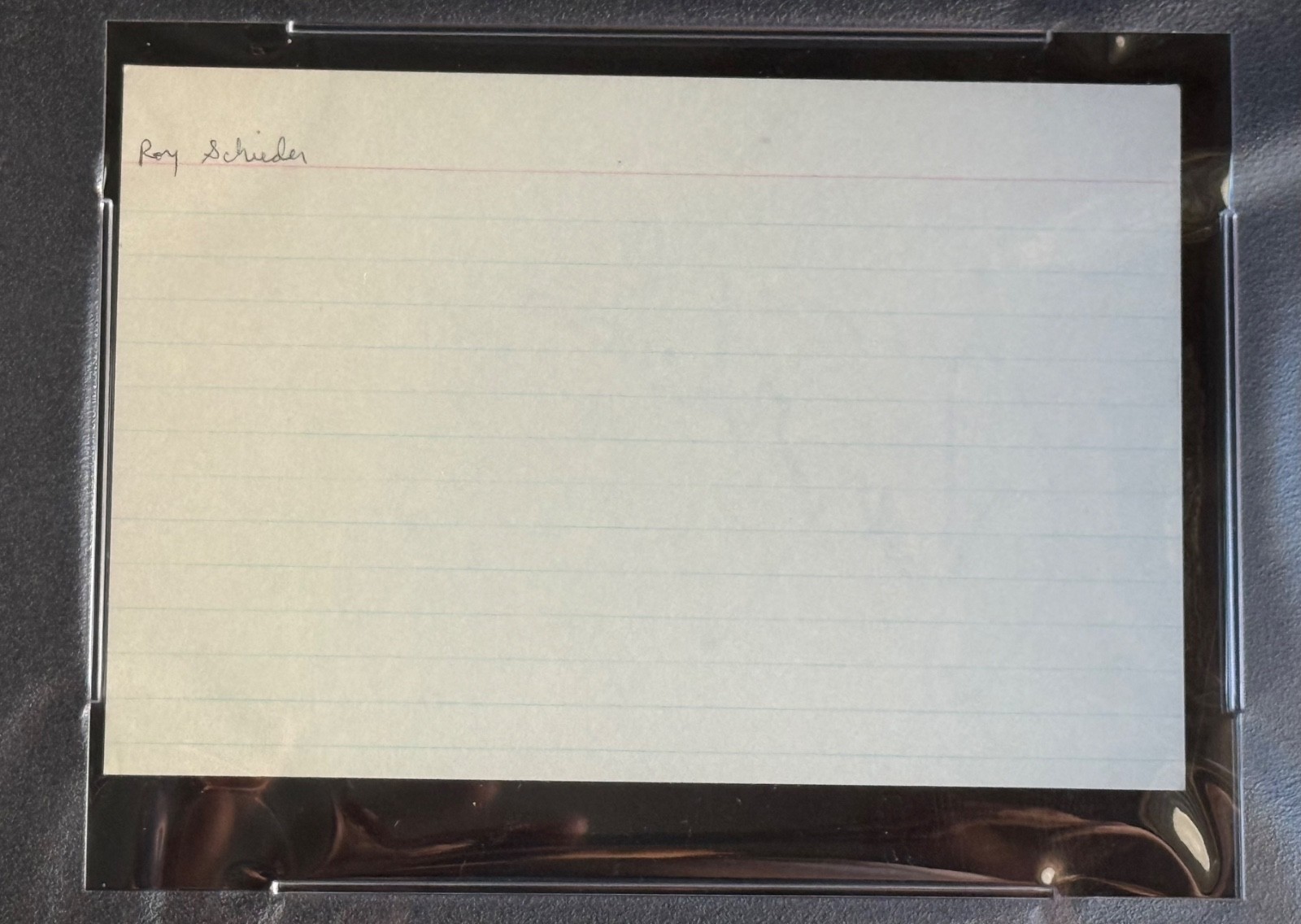 Roy Scheider Chief Brody Vintage SIGNED AUTOGRAPH RARE JAWS 4×6 Index PSA Slab
