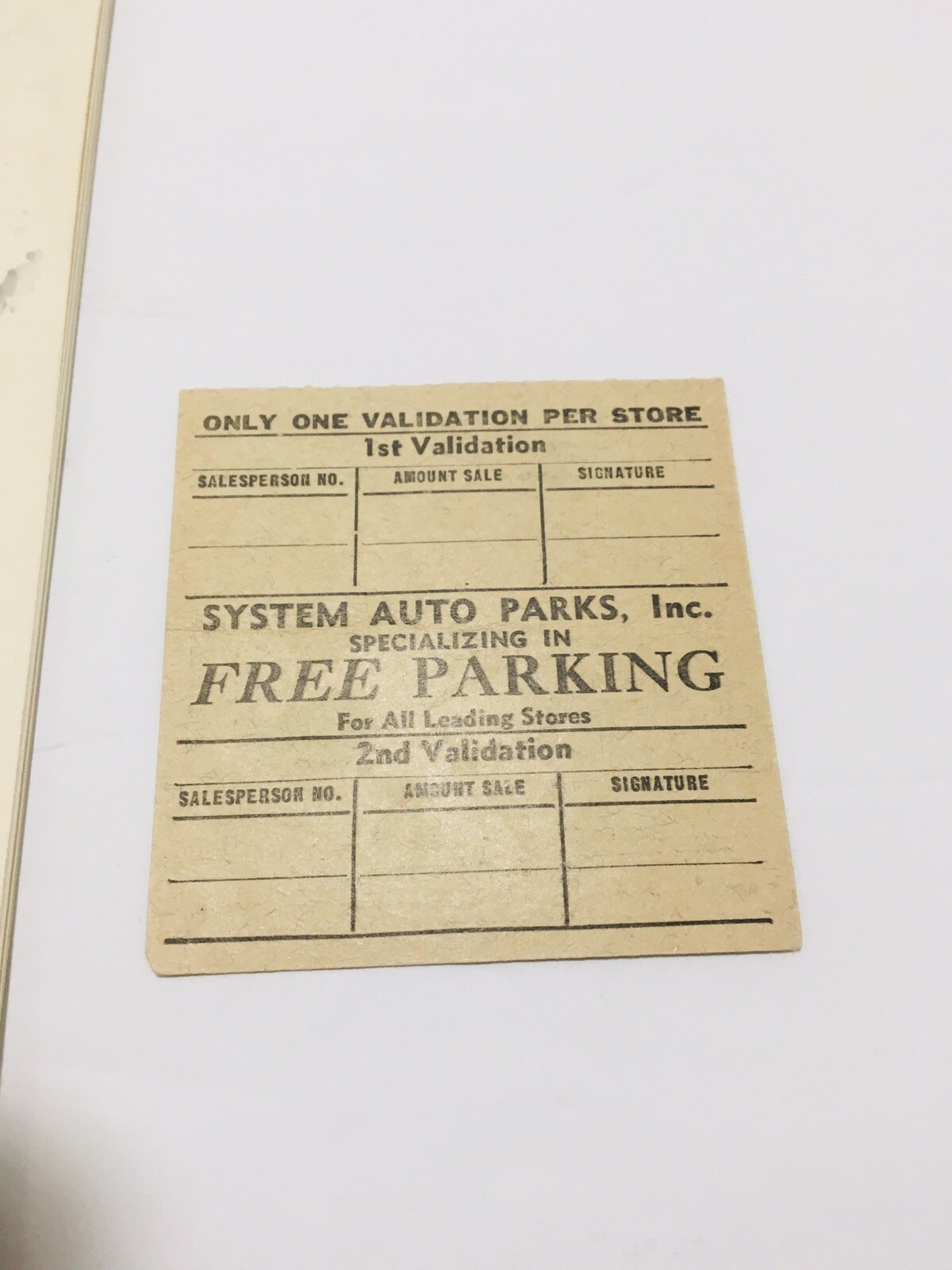 Orig Gone With The Wind Program 1939 United Artist Movie Theatre Insert, Parking