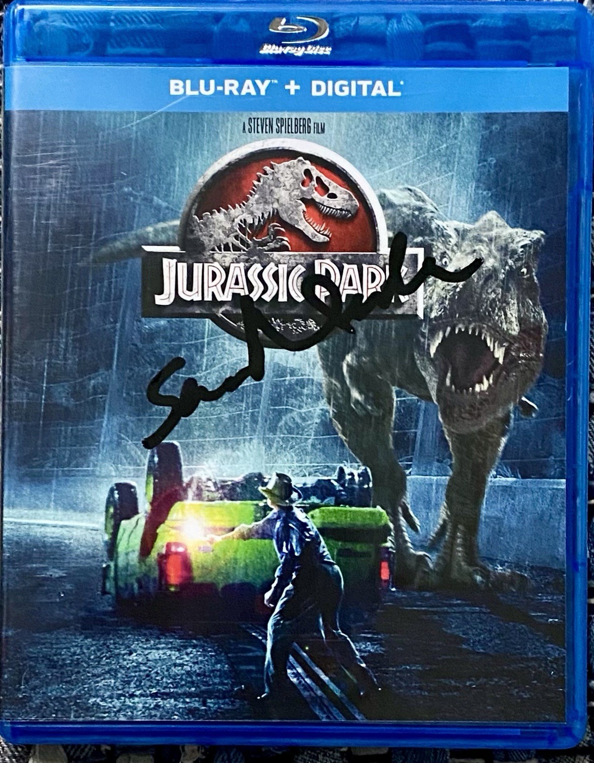 SAM NEILL AUTOGRAPHED SIGNED JURASSIC PARK BLU RAY