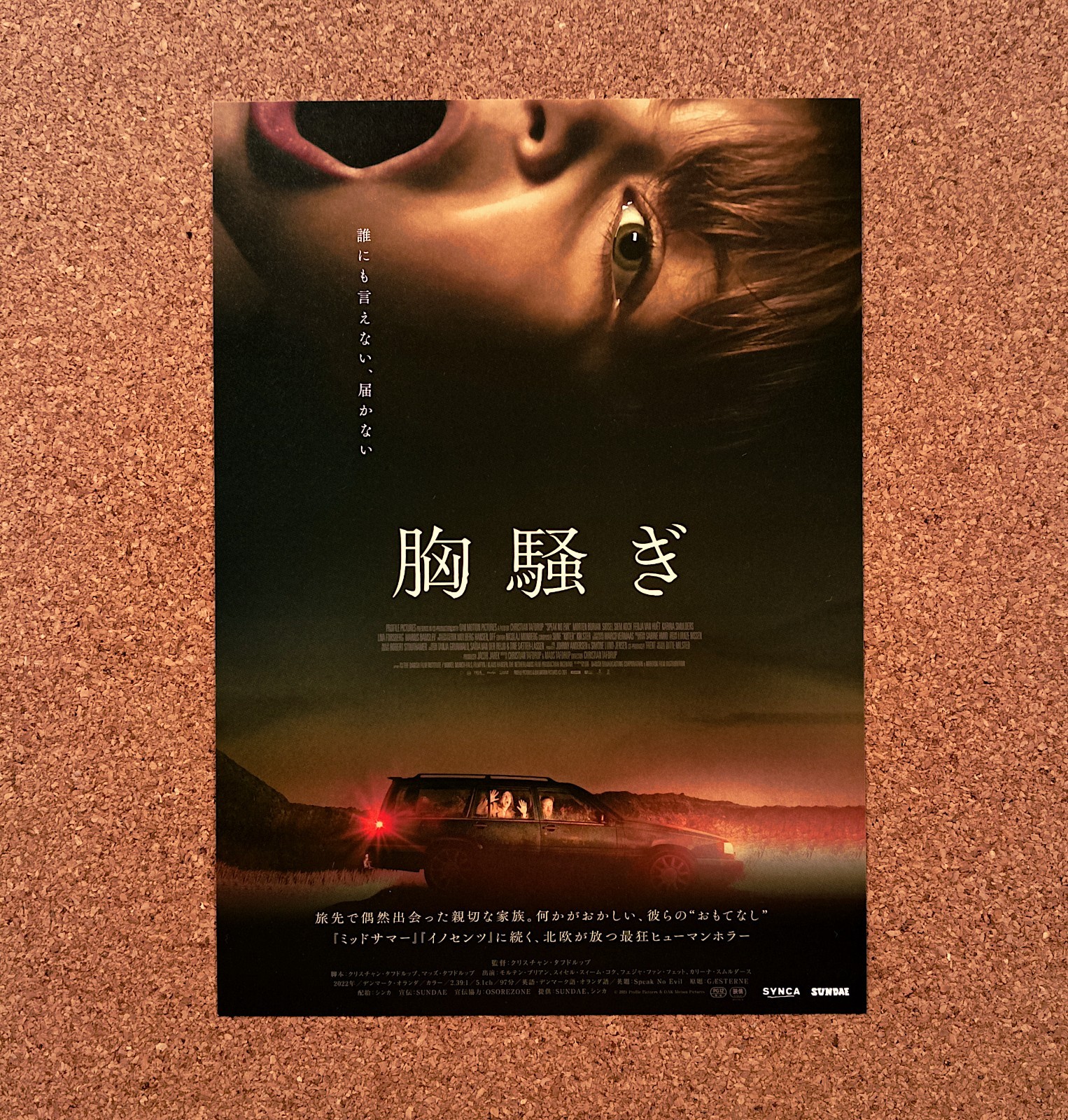Speak No Evil (GÆSTERNE) Movie Flyer Christian Tafdrup Chirahi Mini Poster Japan