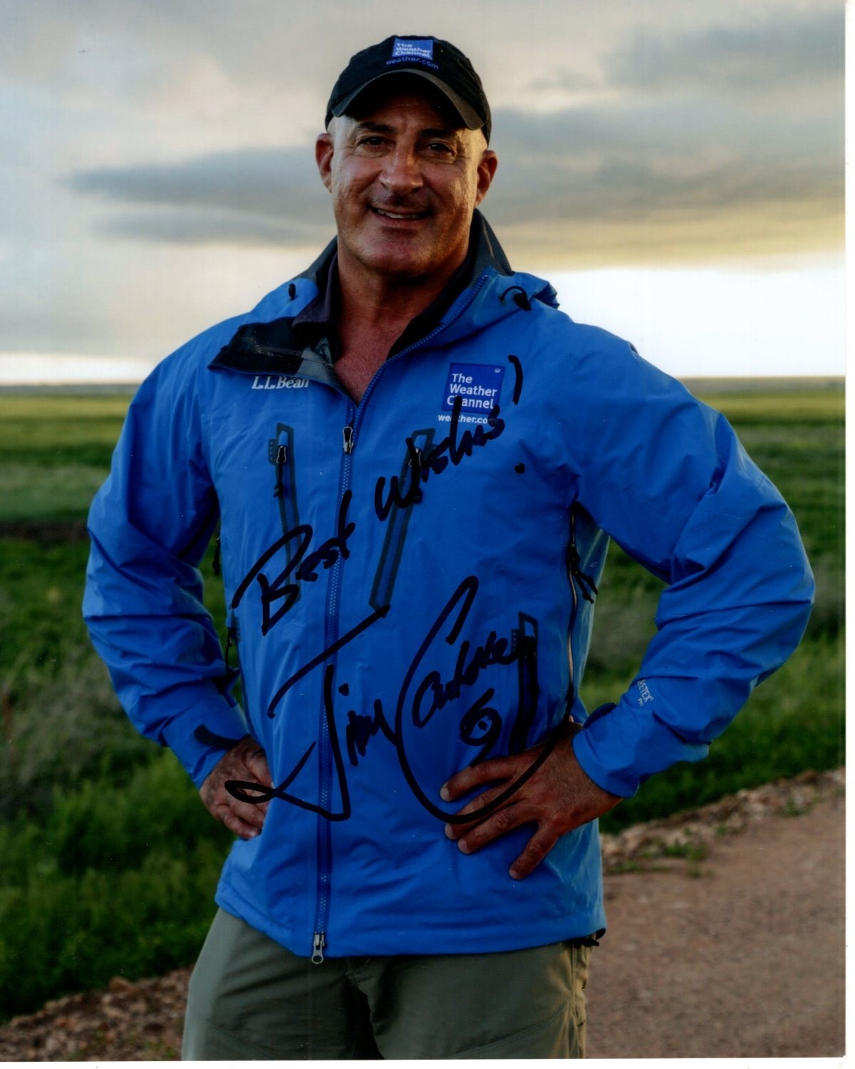 JIM CANTORE Signed 8×10 THE WEATHER CHANNEL Photo
