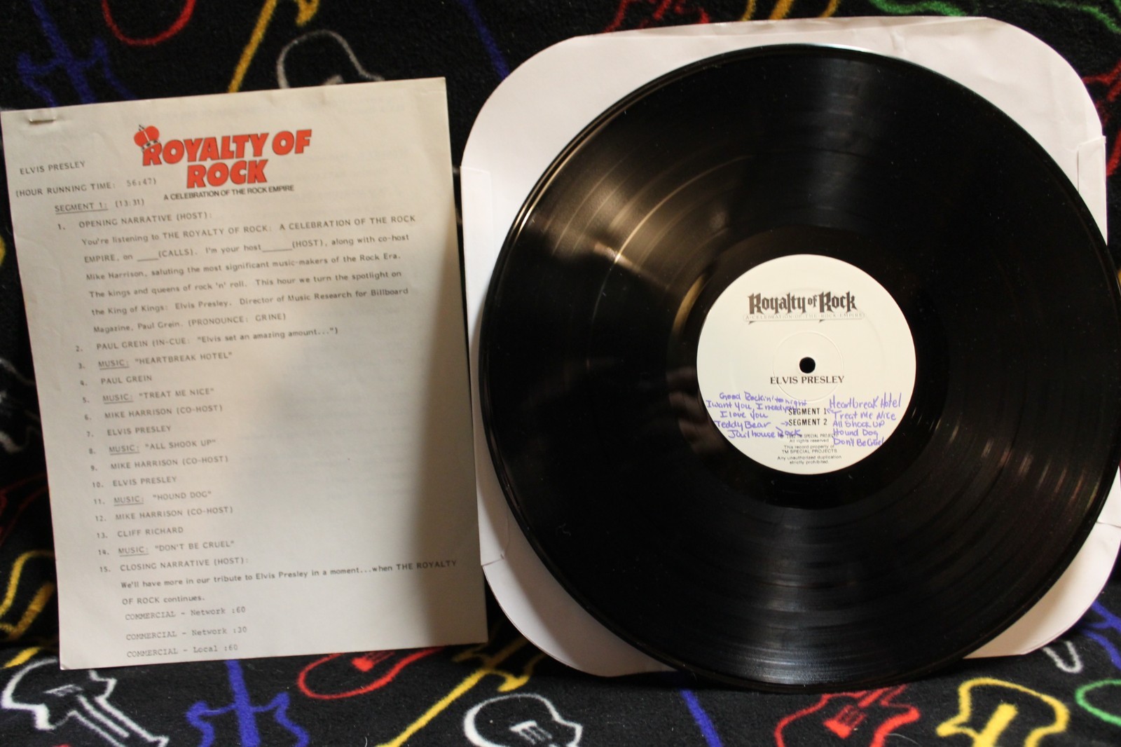 RADIO SHOW 1982 Royalty of Rock 33 1/3 rpm LP Elvis Presley KING Of ROCK & ROLL
