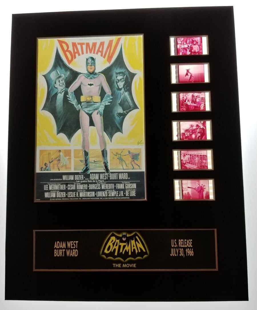Batman the Movie 1967 35mm film cell display Adam West vintage Retro Media RARE