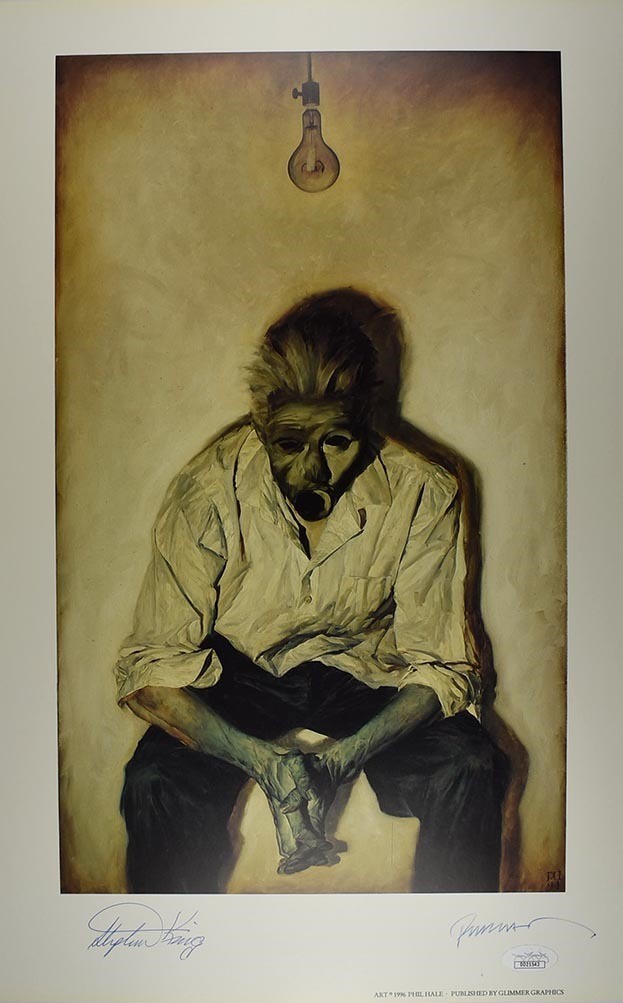 Stephen King Phil Hale Insomnia Autograph Signed 12×18 Art Print Poster JSA COA
