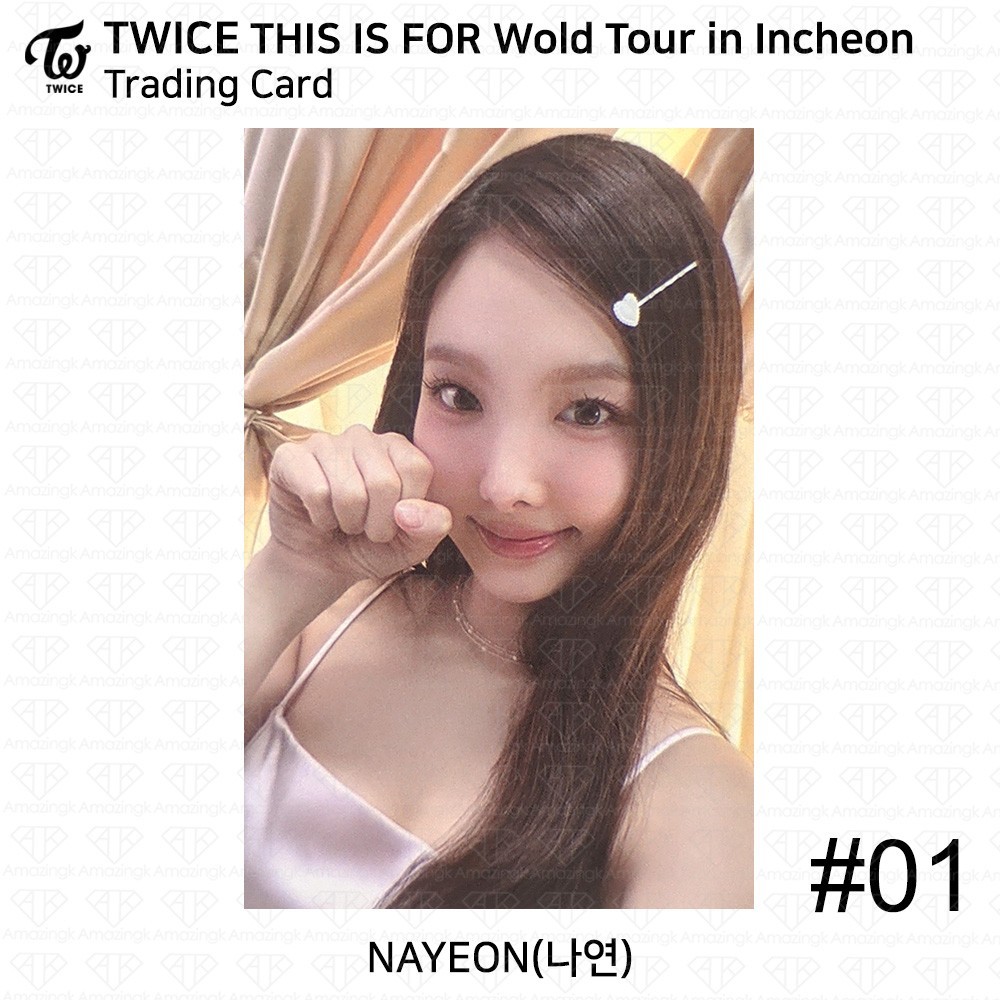 TWICE THIS IS FOR World Tour In INCHEON Trading Card KPOP K-POP MOMO SANA MINA