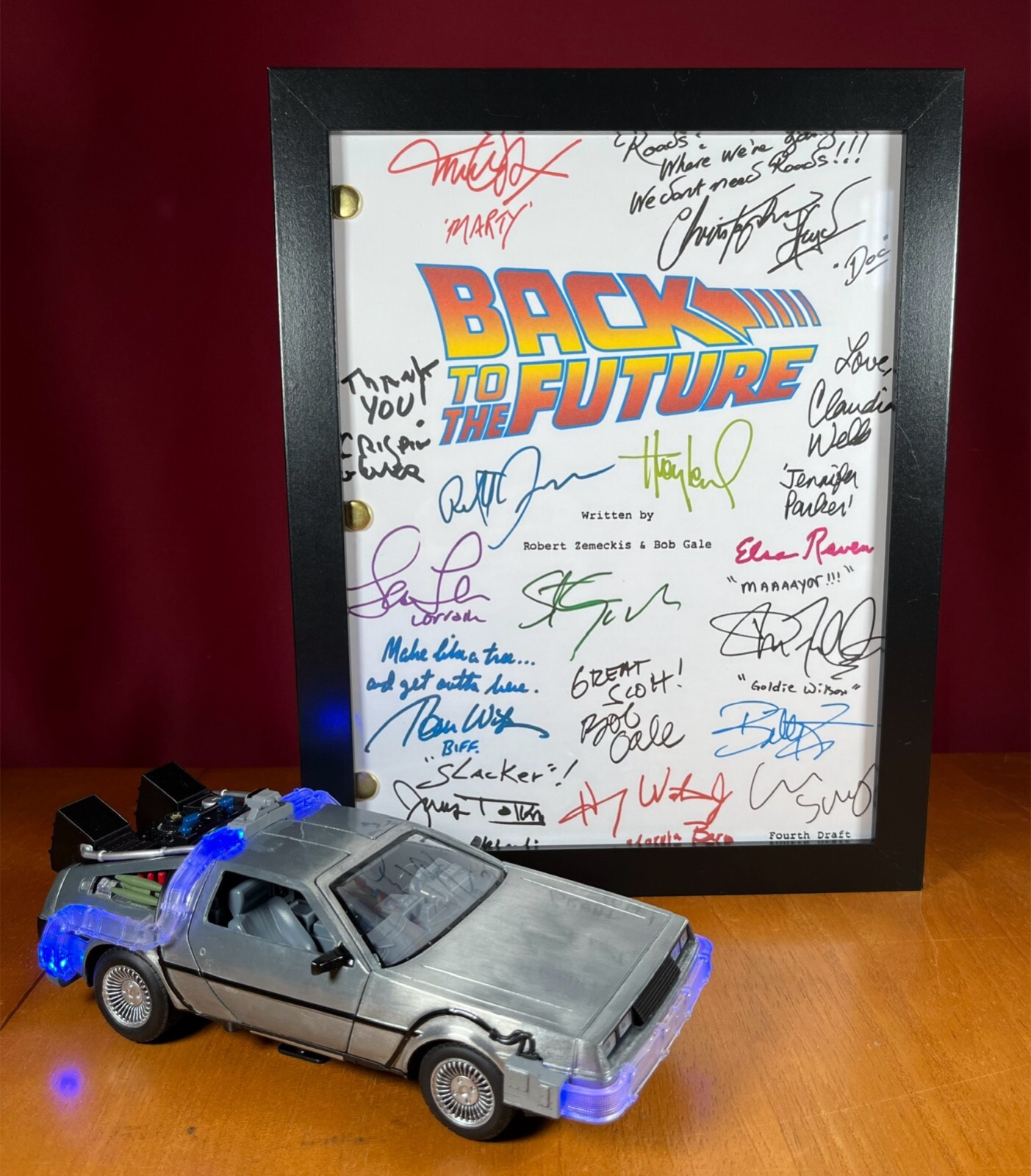 Back to the Future Trilogy Scripts Signed – Autograph Reprints- Marty McFly