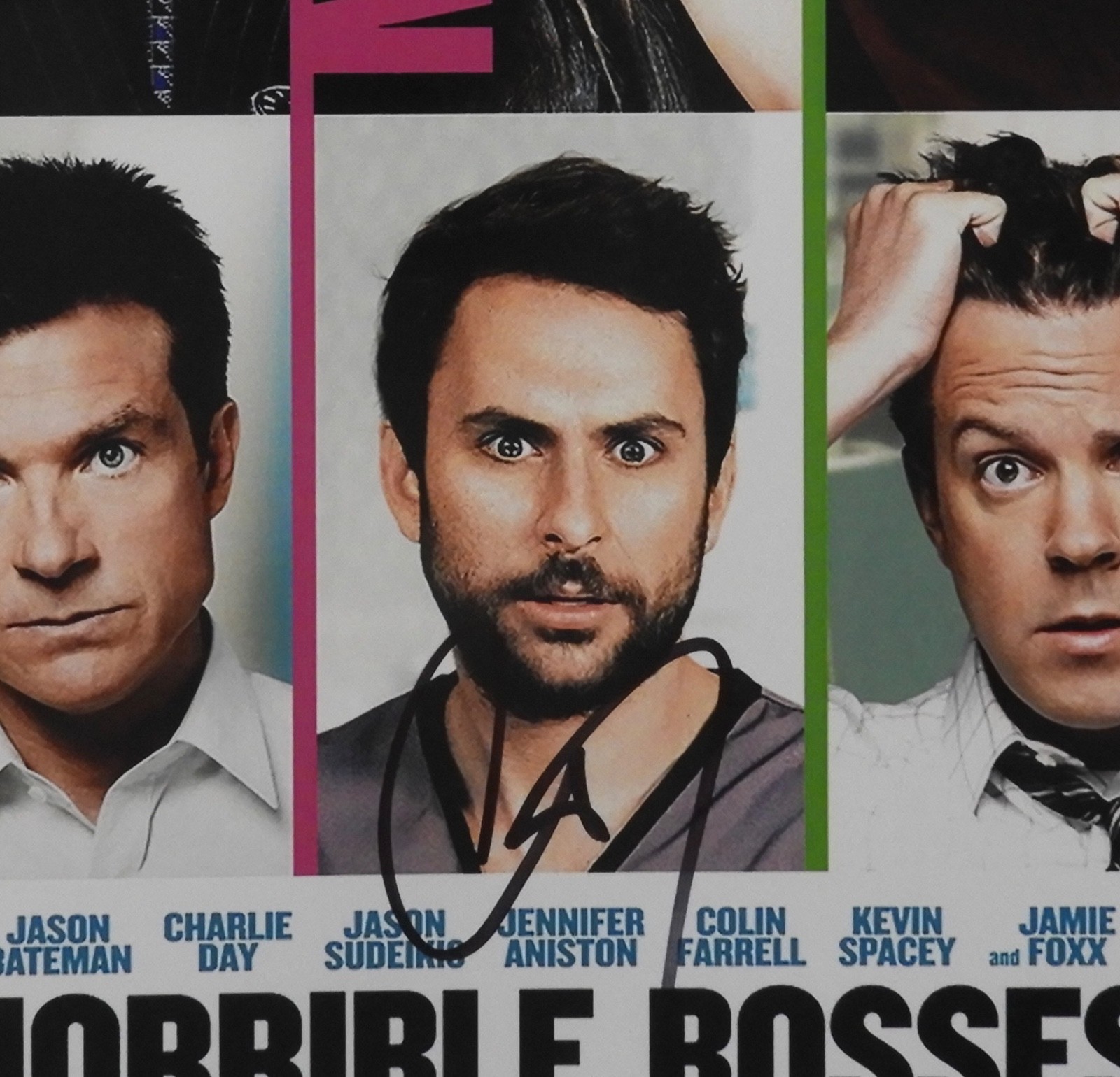 Charlie Day JSA Signed Autograph 12 x 18 Photo Horrible Bosses