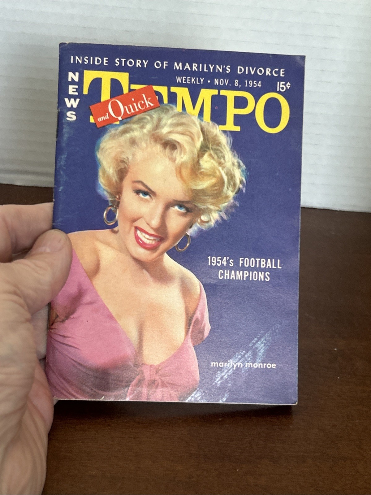 Marilyn Monroe On Cover Tempo Magazine Complete-Nov, 1954 DZ