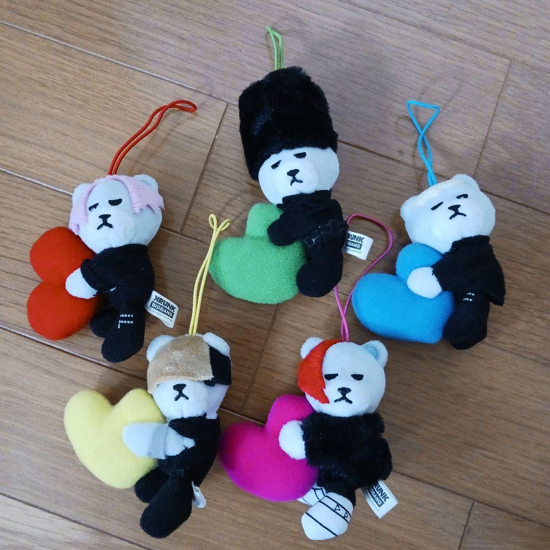KRUNK BIGBANG Mascot 5pc Set Plush Figures Collectible Limited Edition