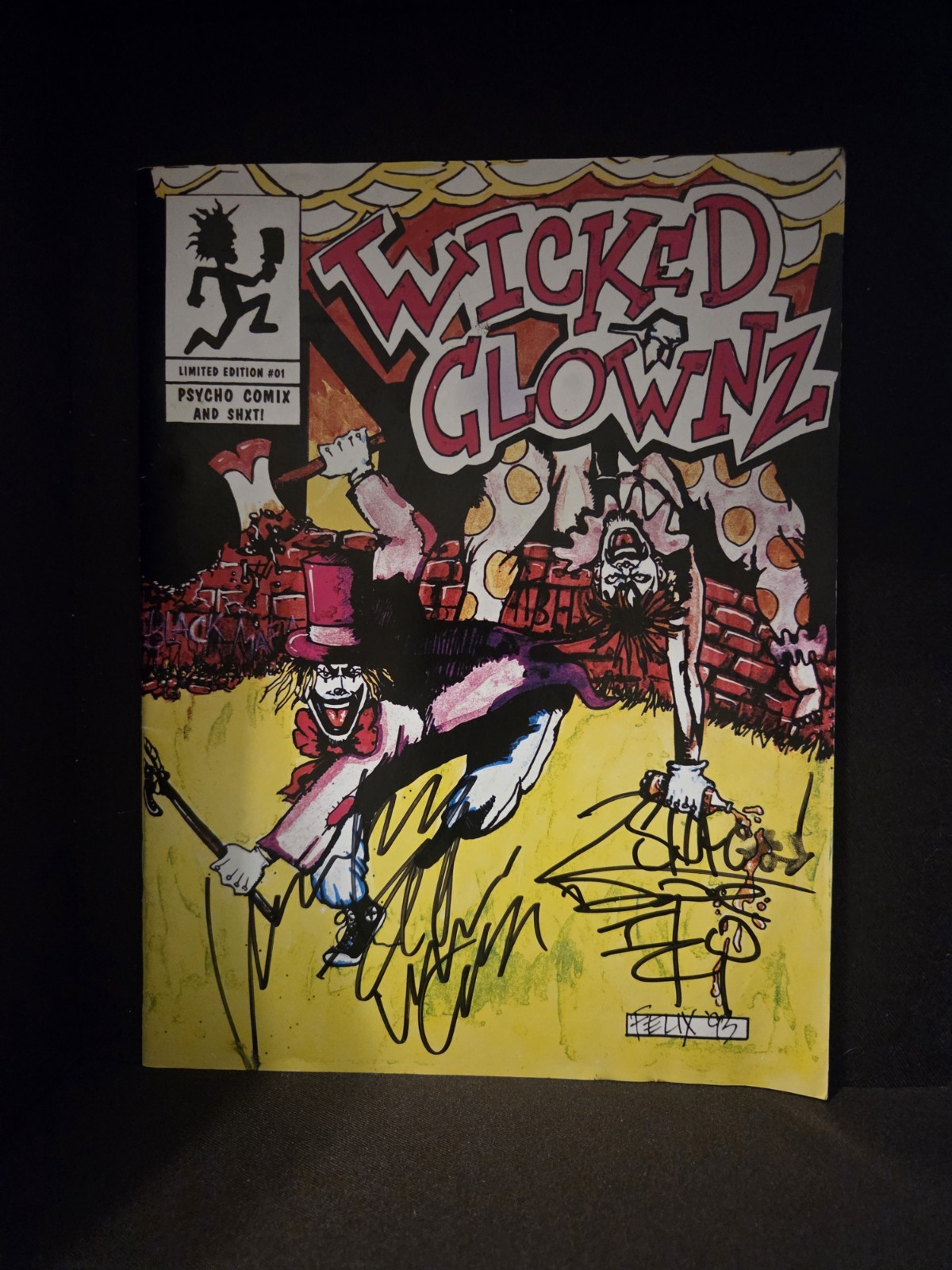 Wicked Clownz Comic Limited Ed Riddle Box Insane Clown Posse HOK TWIZTID SIGNED