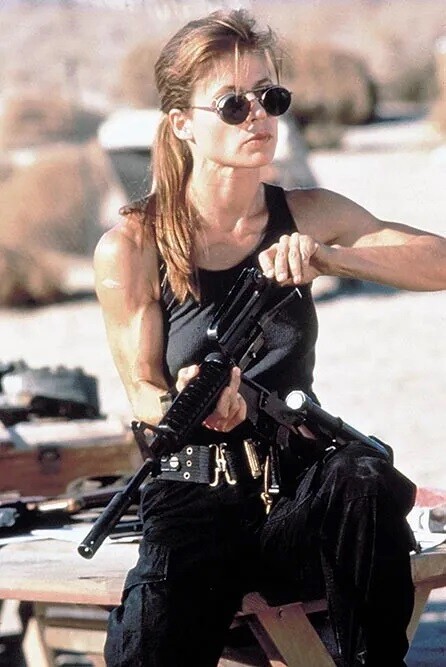 Terminator 2 Judgment Day 1991 Linda Hamilton As Sarah Connor 8×10 Picture Celeb