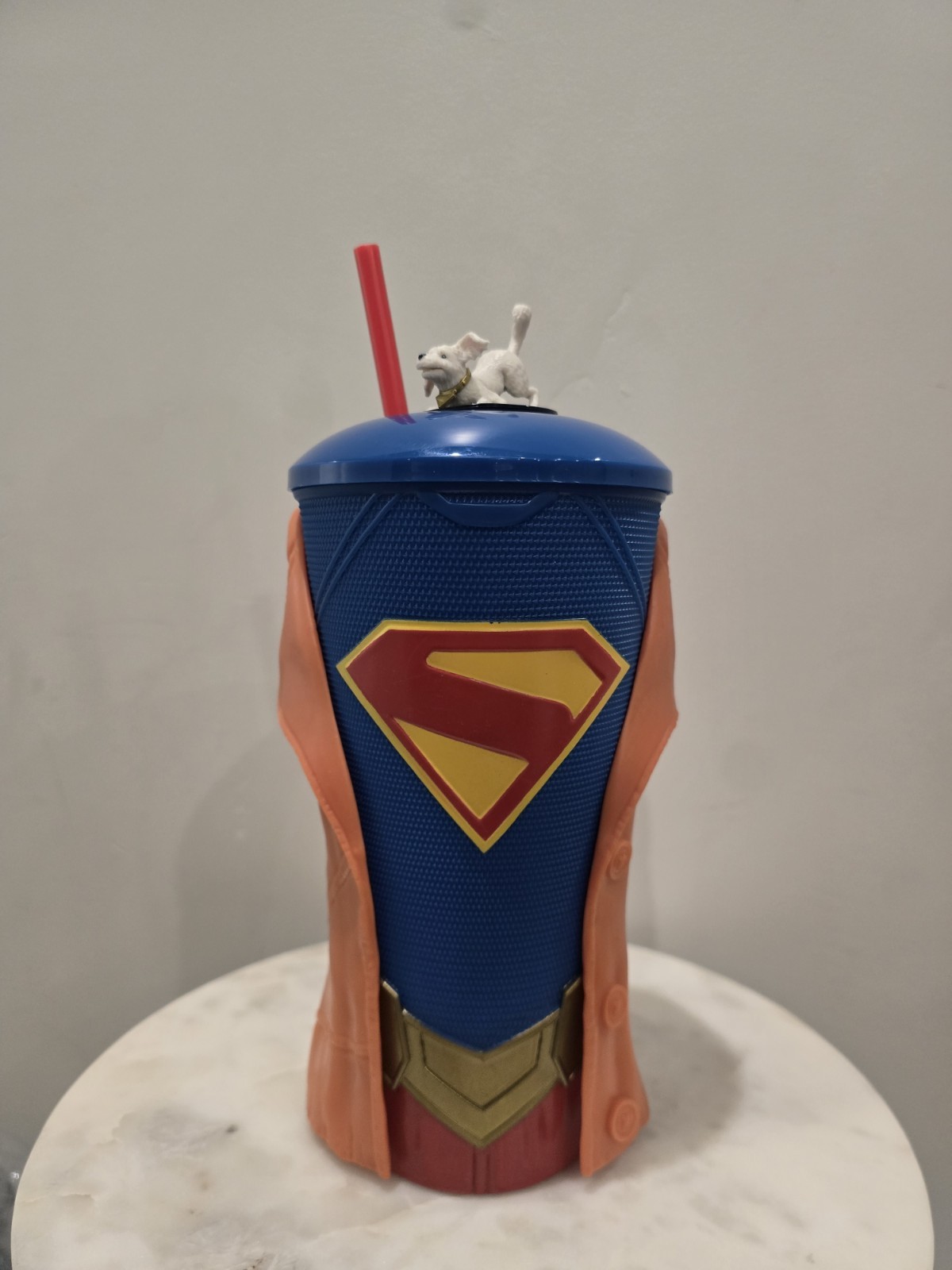 Supergirl AMC Exclusive Grippr Cup w/ Krypto The Dog Topper Ships Fast New