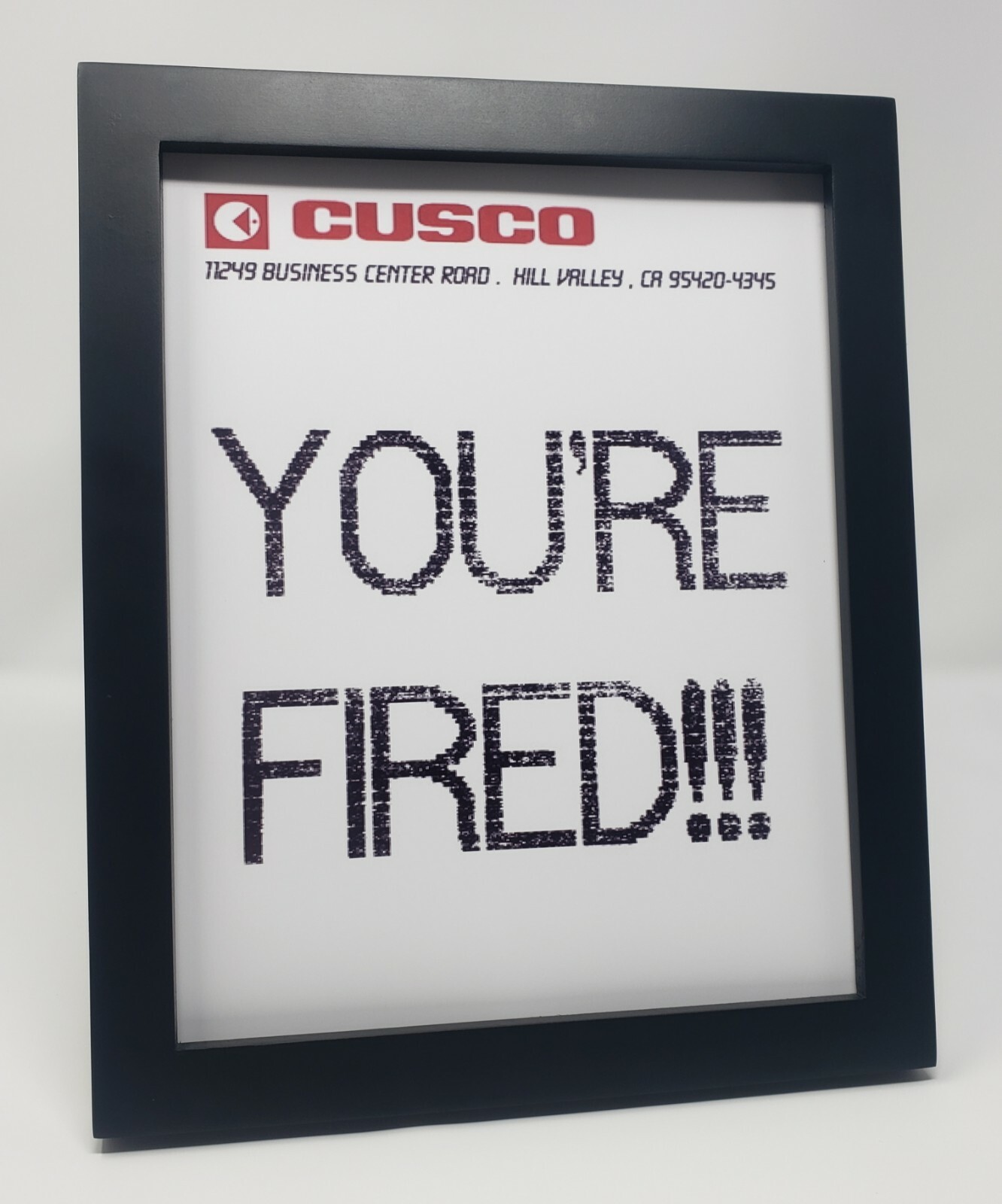 Back to the Future 2 Marty McFly ‘You’re Fired’ Fax Photo Reproduction Prop 8×10