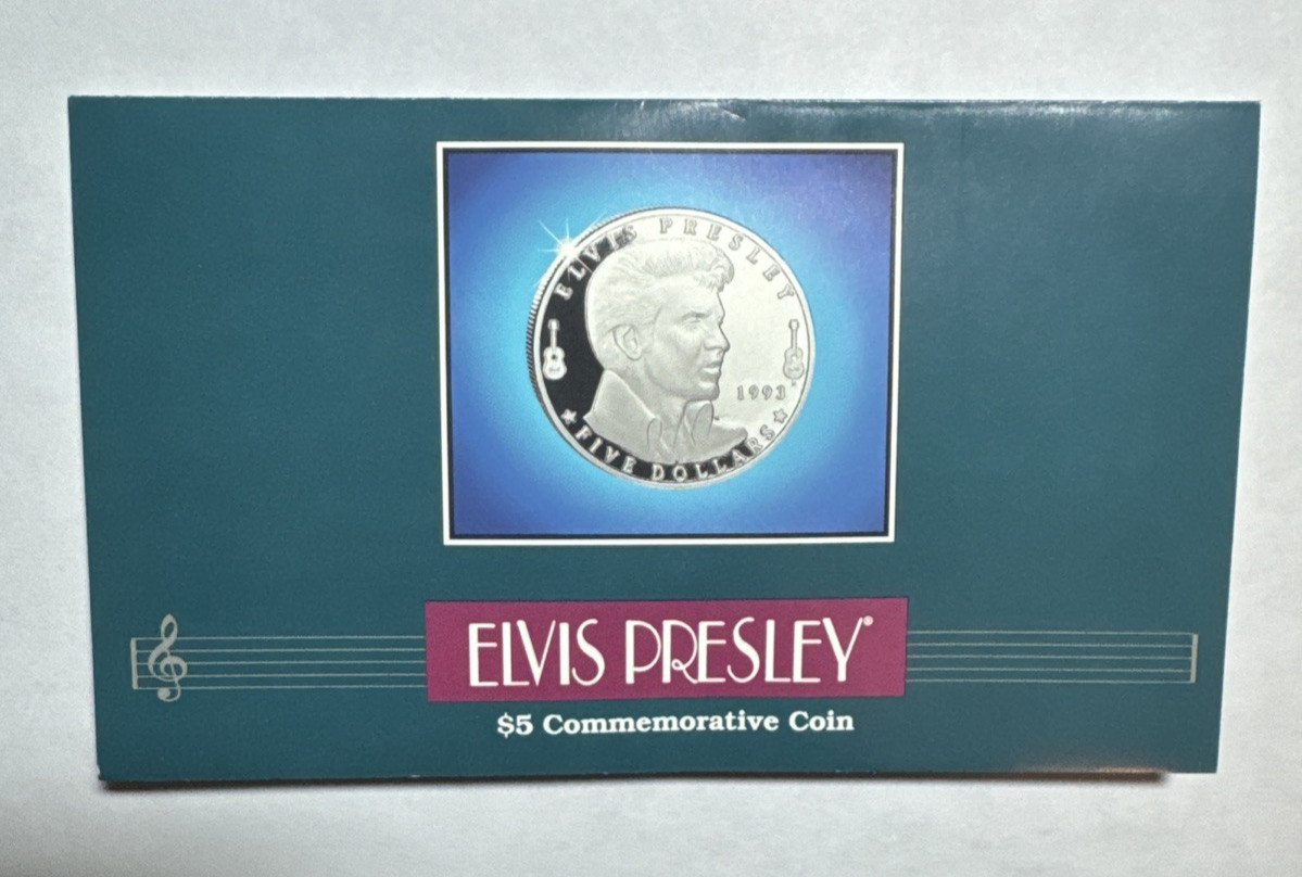 Elvis Presley 1993 Marshall Islands $5 Commemorative Coin Choice UNC