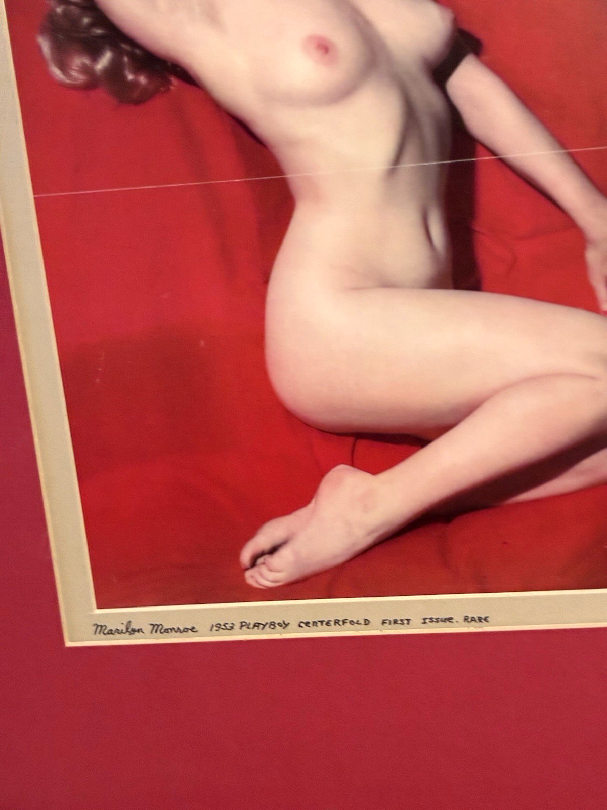 Original Marilyn Monroe Centerfold Large Double Matted Gorgeous Larger Size Rare