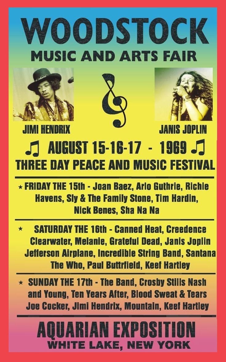 1969 CCR CONCERT POSTER WALL ART PRINT WOODSTOCK SIZE 11X17INCH