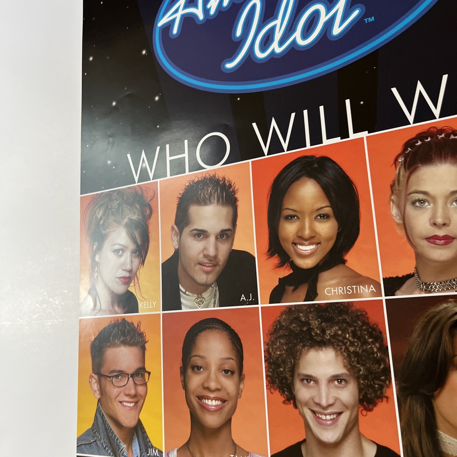 American Idol First Season PromoPoster 24×17 TV Series Kelly Clarkson Contest