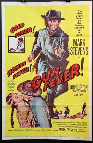 Gun Fever vintage movie poster! 27×41 inches! 1957!