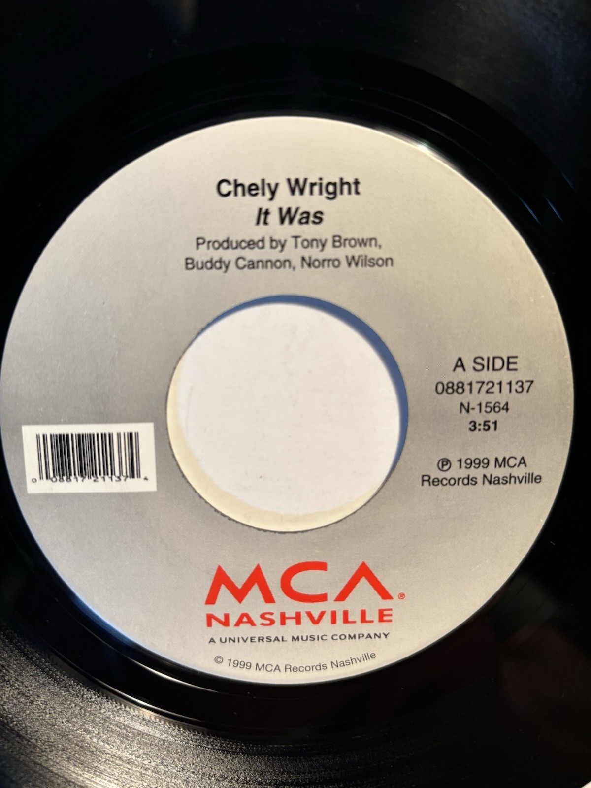Chely Wright “It Was” MCA Nashville 7” 45 Strong VG+